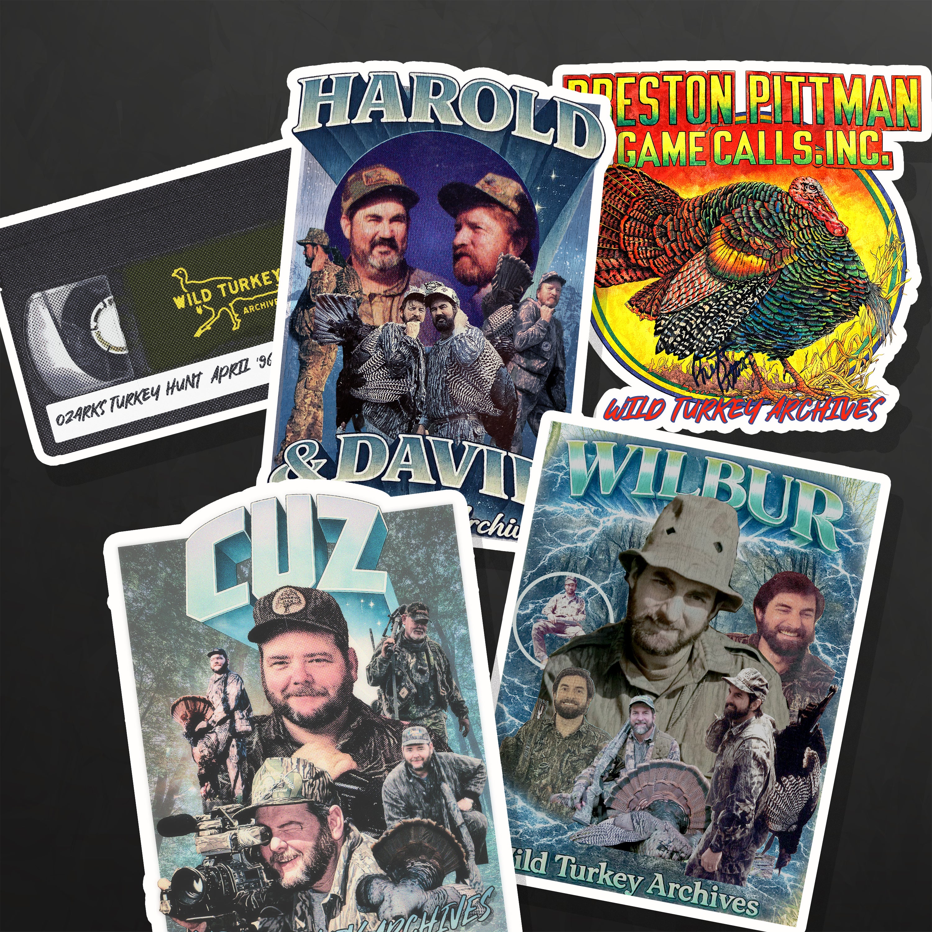 Archives // Sticker Pack #2 – Wild Turkey Archives